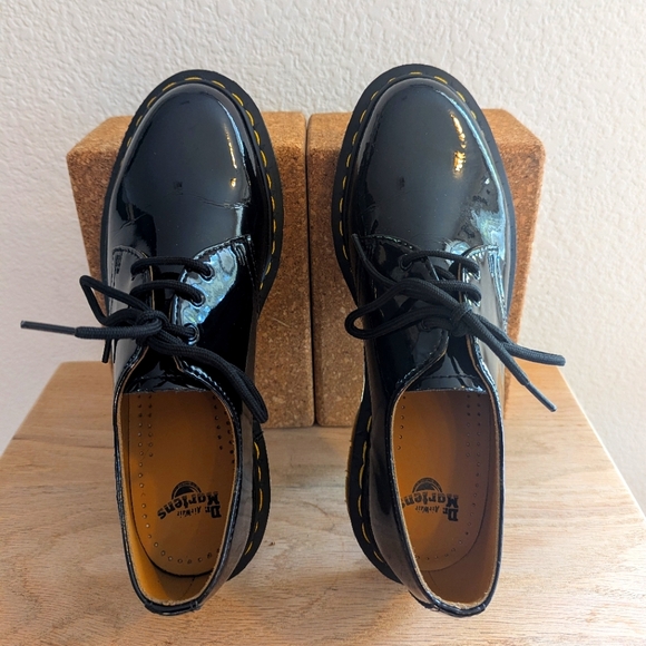 DOC MARTENS 1461 PATENT LEATHER OXFORDS - BLACK - NWOB - Picture 5 of 11